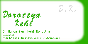 dorottya kehl business card